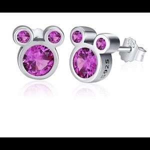 Jewelry - Mickey Mouse Sterling silver stud earrings New Jewelry - Mickey Mouse Sterling silver stud earrings New